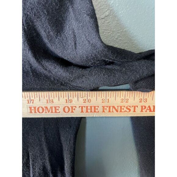 Banana Republic Womens Black Italian Wool Pullover Sweatshirt Size Medium - Picture 4 of 5